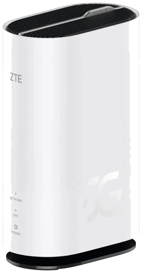 Weißer ZTE 5G Router für Zuhause